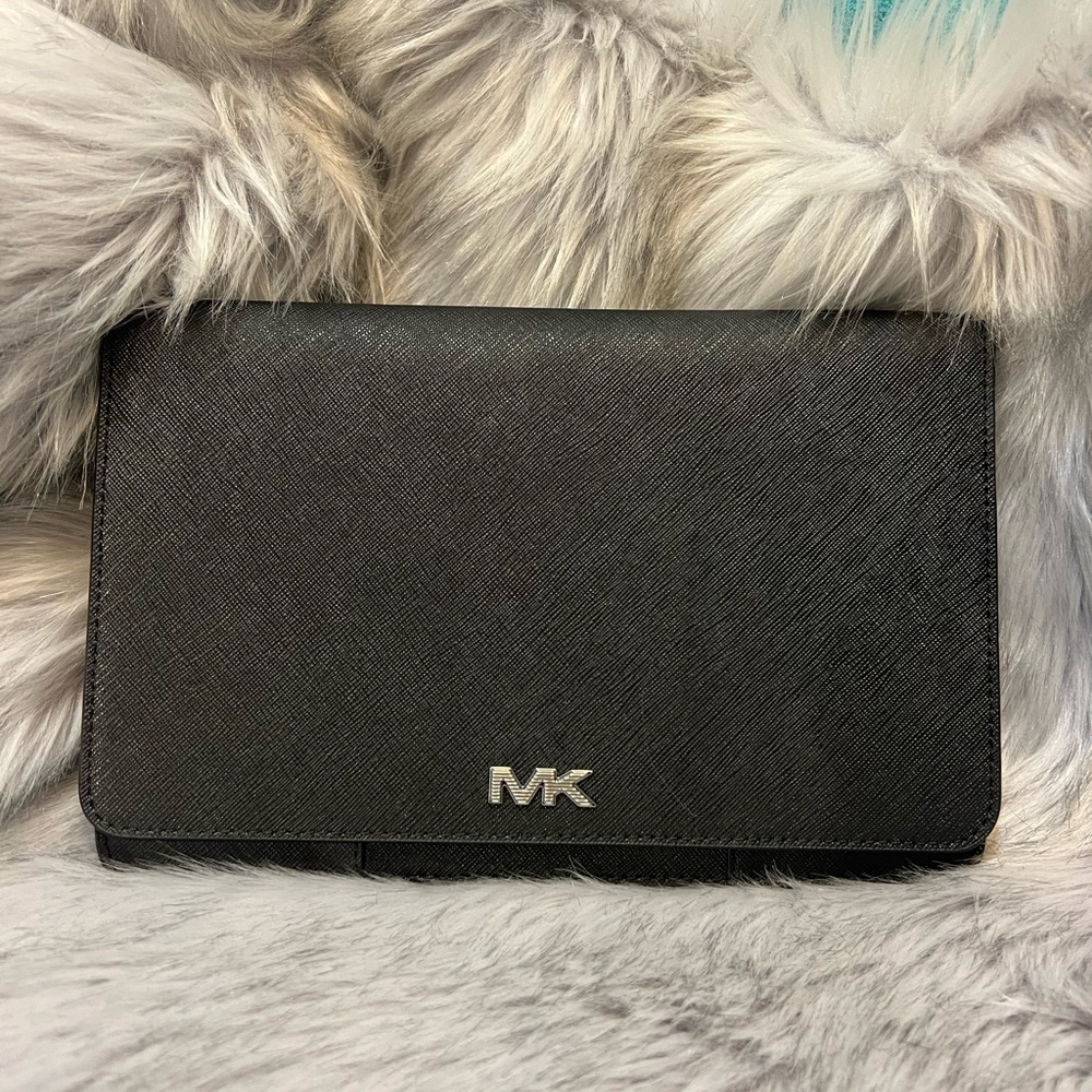 Michael Kors Black Rivington Leather Travel organizer